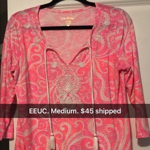 Lilly Pulitzer holly top